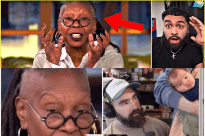 Whoopi Goldberg EXPLODES on ‘The View’—Rips Jason & Kylie Kelce for SHOCKINGLY Exploiting Newborn Daughter Finn Anna Kelce!